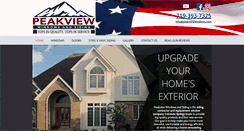 Desktop Screenshot of peakviewwindows.com